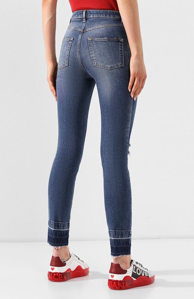 Джинсы с потертостями DOLCE & GABBANA, арт. FTAQ1D/G885W, фото 4