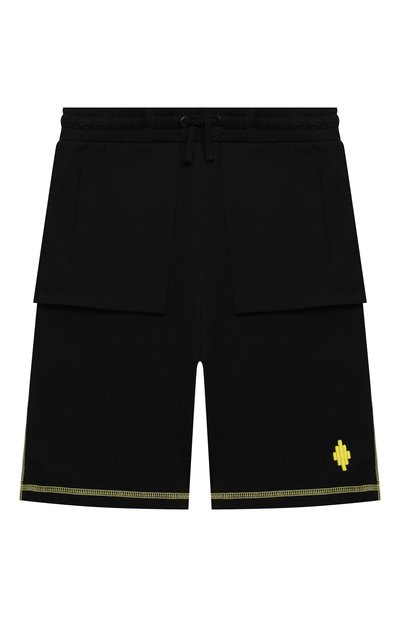 Хлопковые шорты MARCELO BURLON KIDS OF MILAN, арт. 21E/B/MB/3252/0010/2-6Y, фото 1