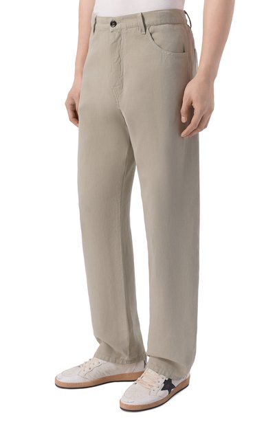 Брюки из хлопка и льна C.P. COMPANY, арт. 20CMPA305A/110626G, фото 3