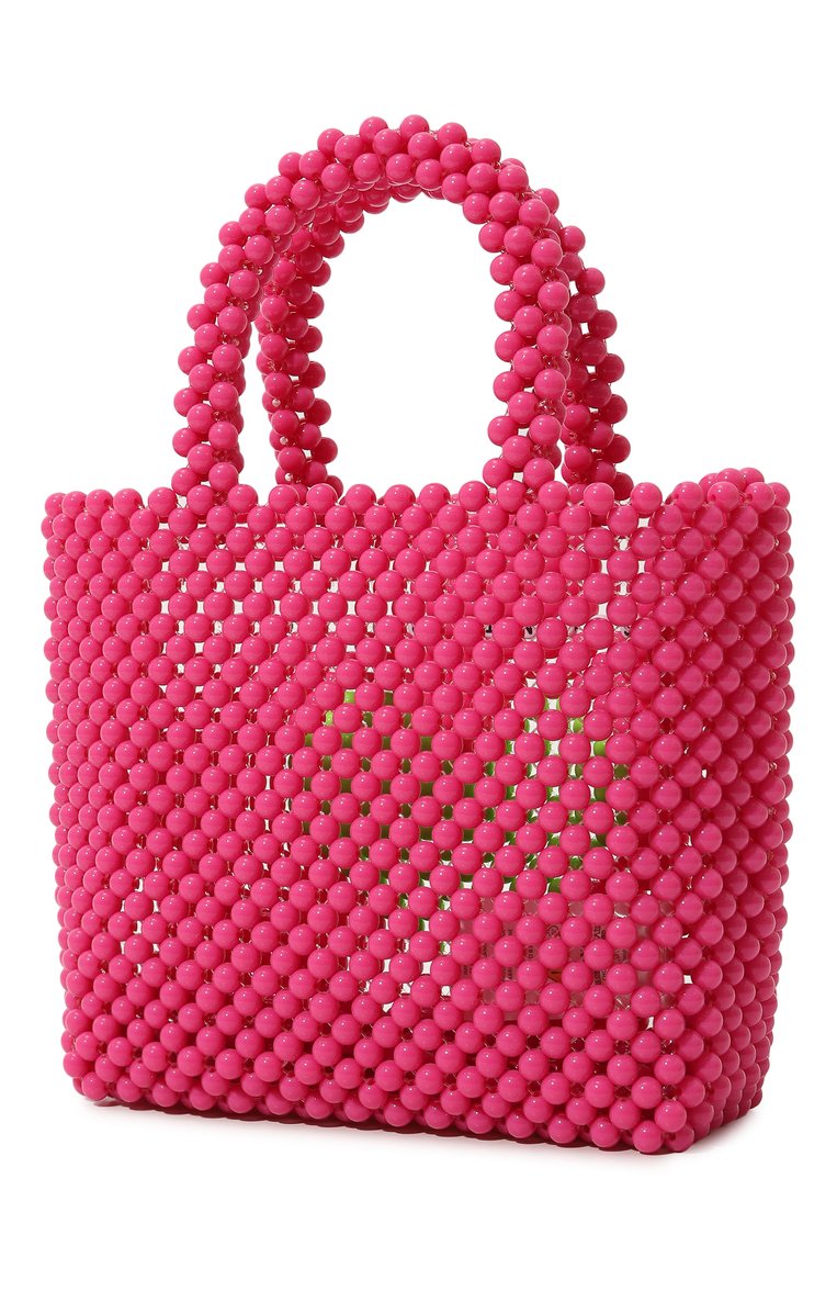 Детская сумка MC2 SAINT BARTH фуксия цвета, арт. STBA/BEADED SMALL BAG/00200D | Фото 2 (Материал: Текстиль; Нос: Не проставлено; Материал сплава: Проставлено)