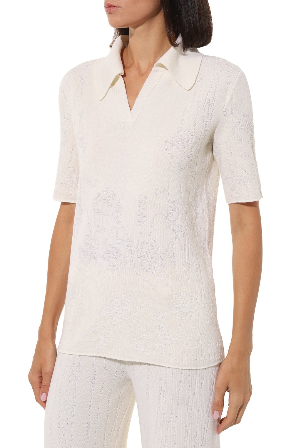 Поло из шерсти и вискозы AND THE BRAND, арт. W24-PL003-1202-101, фото 3