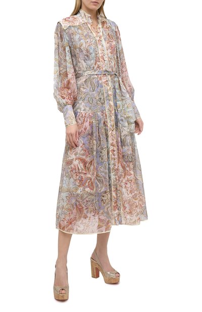 Босоножки dona anna 120 CHRISTIAN LOUBOUTIN, арт. dona anna 120 glitter ecu/sp/cork zeppa, фото 2