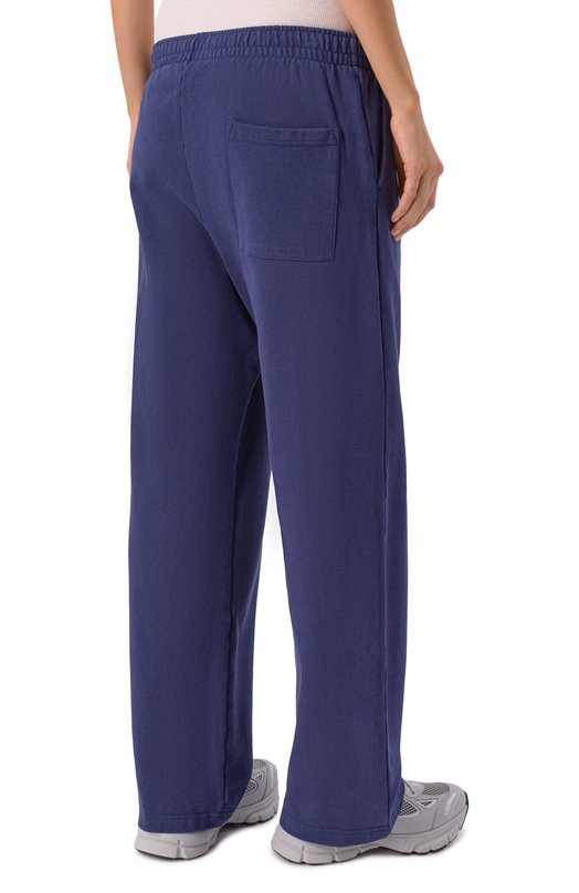 Хлопковые брюки Sporty and Rich PA05568326BL106 Синий  PA05568326BL106 Фото 4