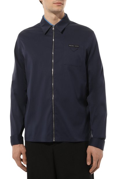 Хлопковая рубашка PRADA, арт. UCN330-F62-F0GX3-211, фото 3