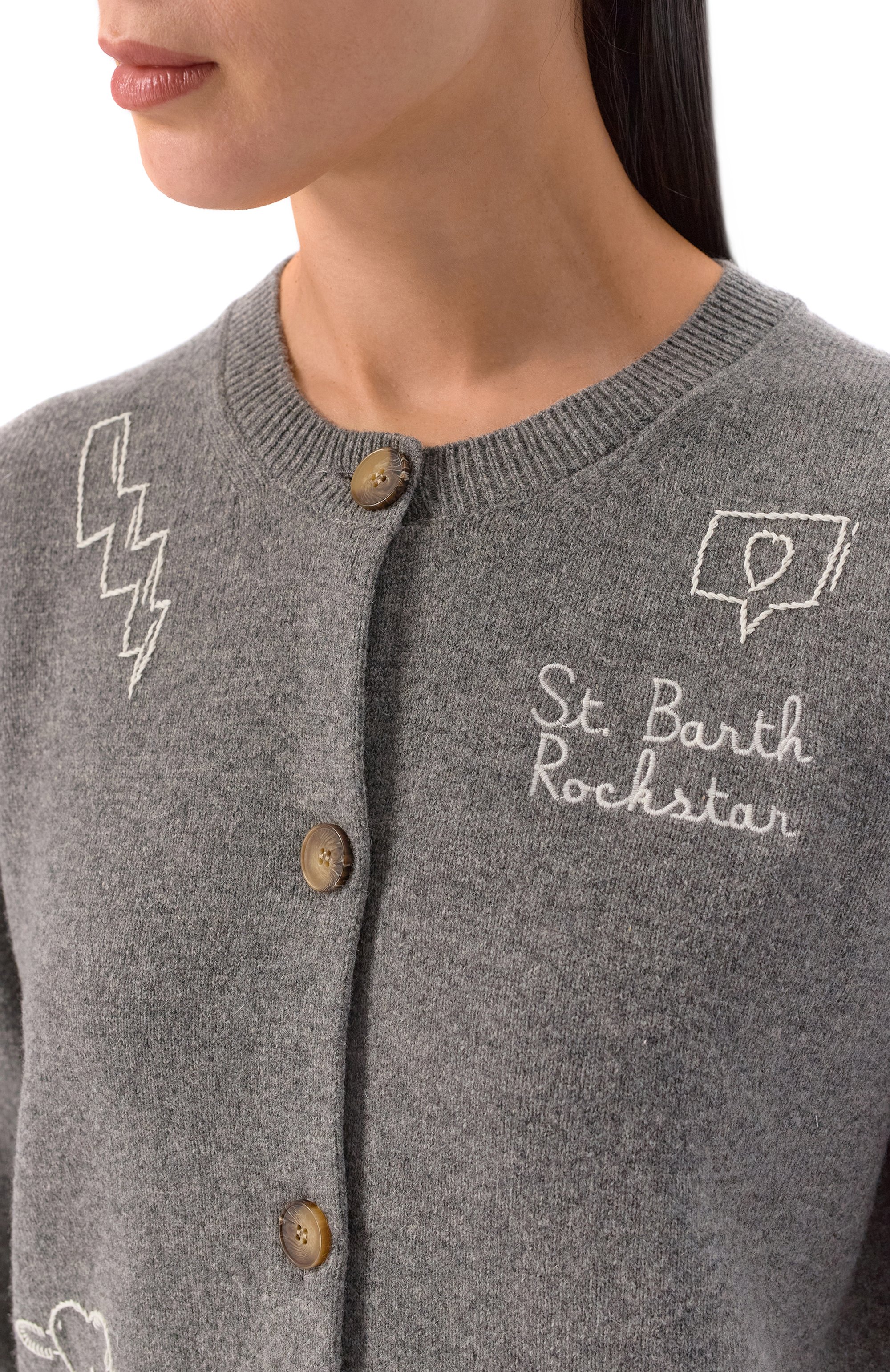 Шерстяной кардиган MC2 SAINT BARTH, арт. IER0001-02145I/SIERRA, фото 5