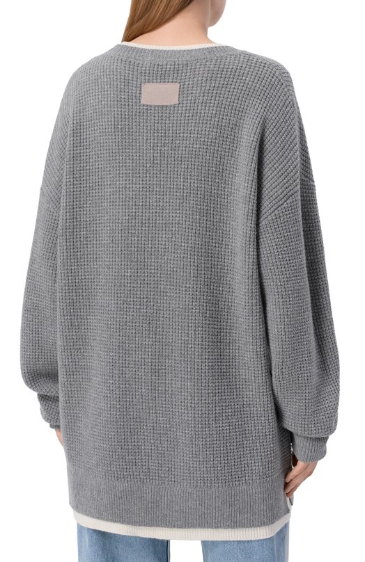 Свитер из шерсти и кашемира Aya Muse AMSS2563 Серый  AMSS2563 Фото 4