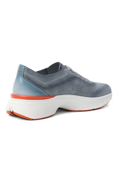 Замшевые кроссовки bounce SANTONI голубого цвета по цене 93150 руб., арт. MBBG22070BARTS0G, фото 4 Замшевые кроссовки bounce SANTONI, арт. MBBG22070BARTS0G, фото 4