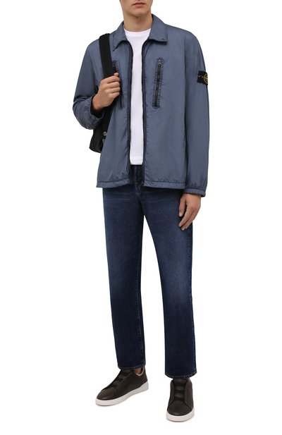 Кожаные кеды triple stitch ZEGNA, арт. A4668X-LHCLM, фото 2