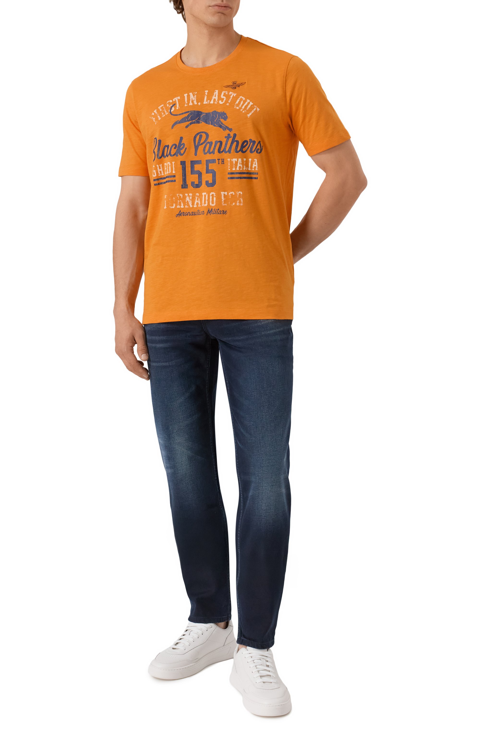 Хлопковая футболка AERONAUTICA MILITARE, арт. 251TS2413J686, фото 2