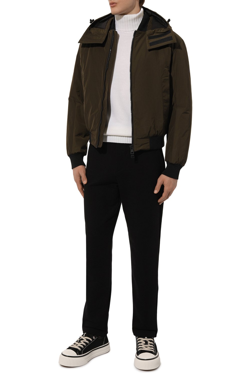 Бомбер PREMIATA хаки цвета по цене 77600 руб., арт. PR427, фото 2 Бомбер PREMIATA, арт. PR427, фото 2