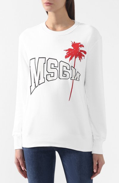 Хлопковый пуловер MSGM, арт. 2641MDM161 195299, фото 3