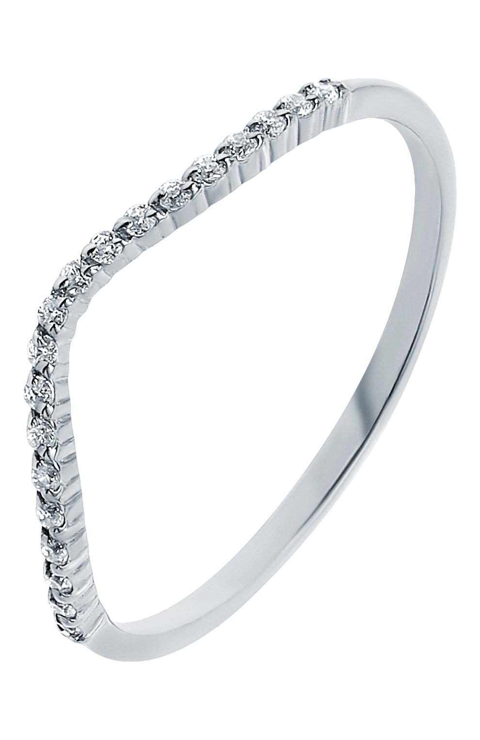 Кольцо-волна с цирконами MOONKA, арт. tr-wr-r, фото 1