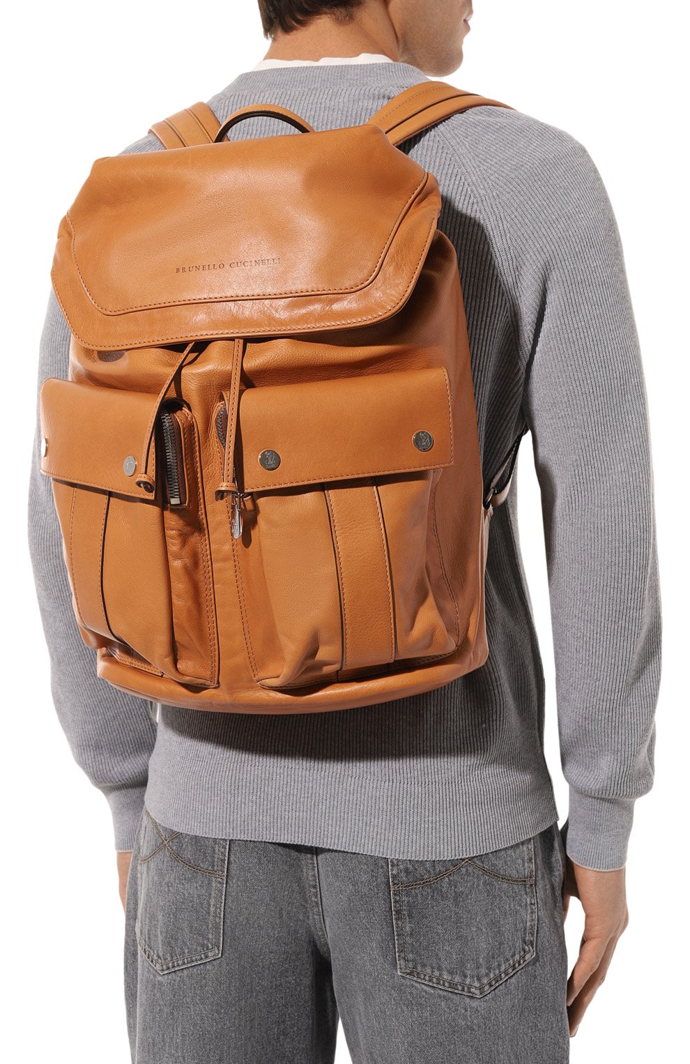 Кожаный рюкзак BRUNELLO CUCINELLI, арт. MBTGU325, фото 2
