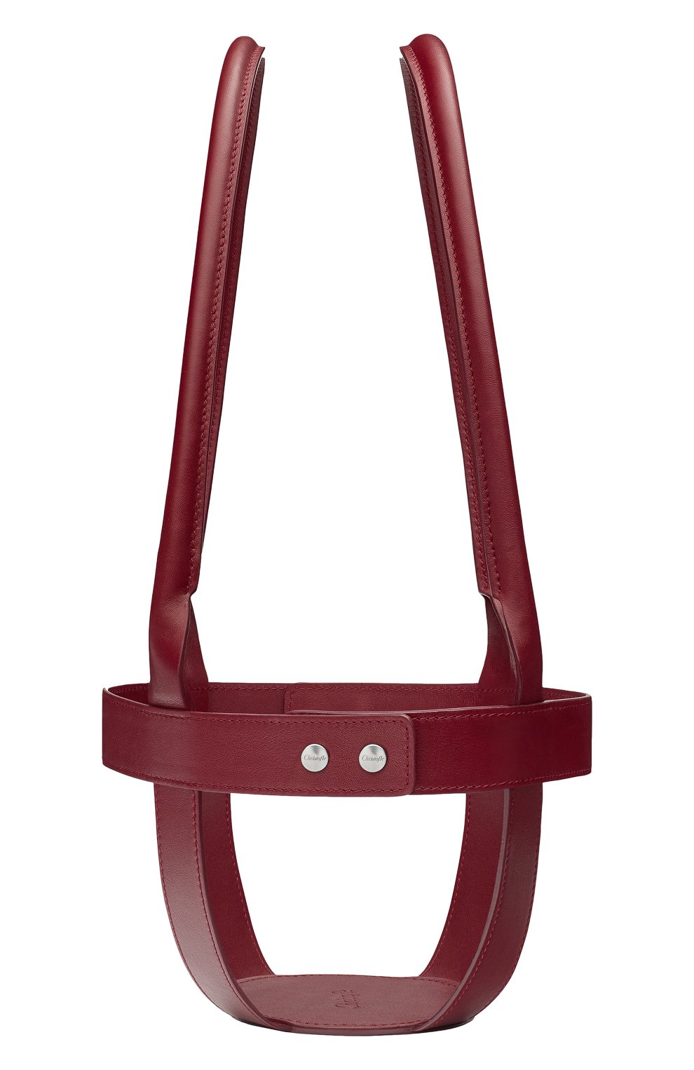 Кожаный держатель для набора mood CHRISTOFLE бордового цвета по цене 63800 руб., арт. 07753299, фото 2 Кожаный держатель для набора mood CHRISTOFLE, арт. 07753299, фото 2