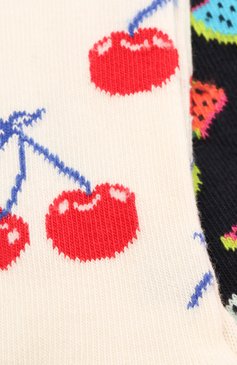 Детские комплект из 2 пар носков HAPPY SOCKS разноцветного цвета, арт. KCHE02 | Фото 2 (Материал: Текстиль, Хлопок)