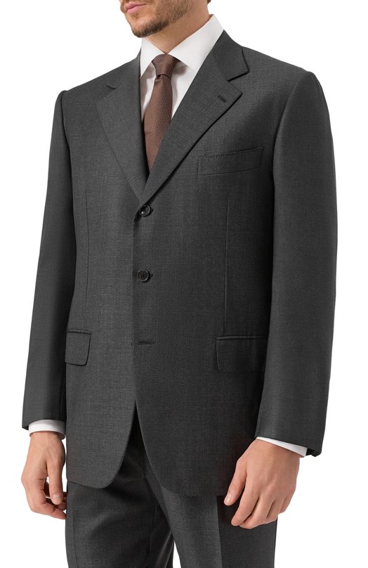 Костюм из хлопка и льна Loro Piana FAB 5769 Серый  FAB 5769 Фото 3