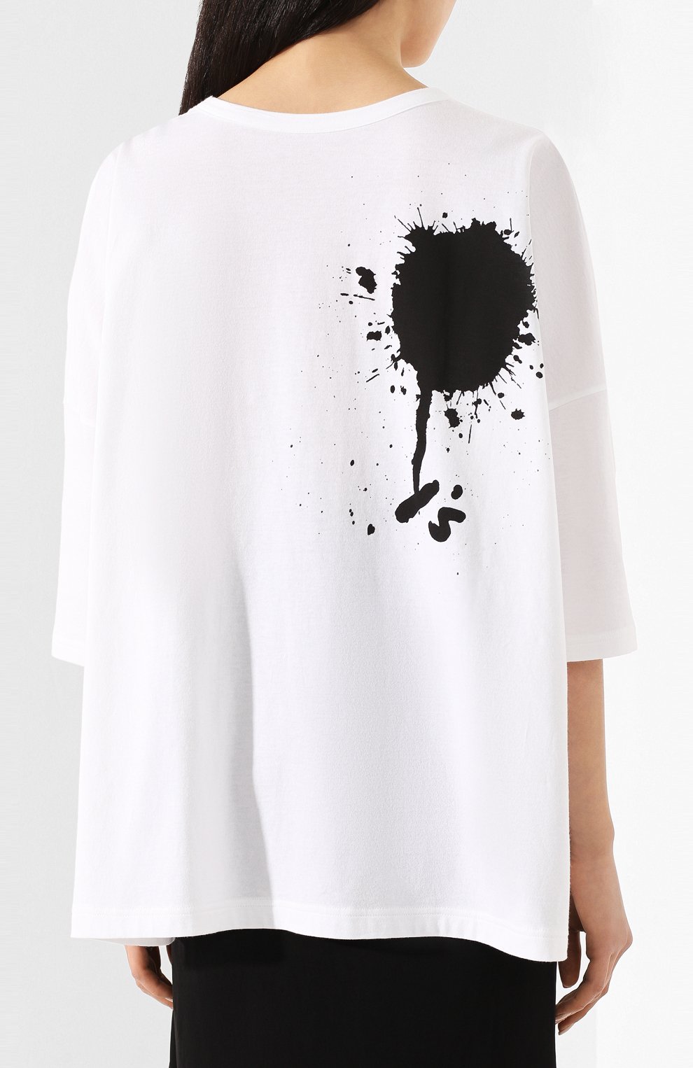 Хлопковая футболка YOHJI YAMAMOTO, арт. YS-T02-670, фото 4