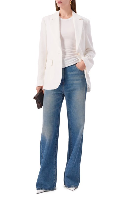 Жакет из вискозы Blumarine P522B096W_1 Белый  P522B096W_1 Фото 2
