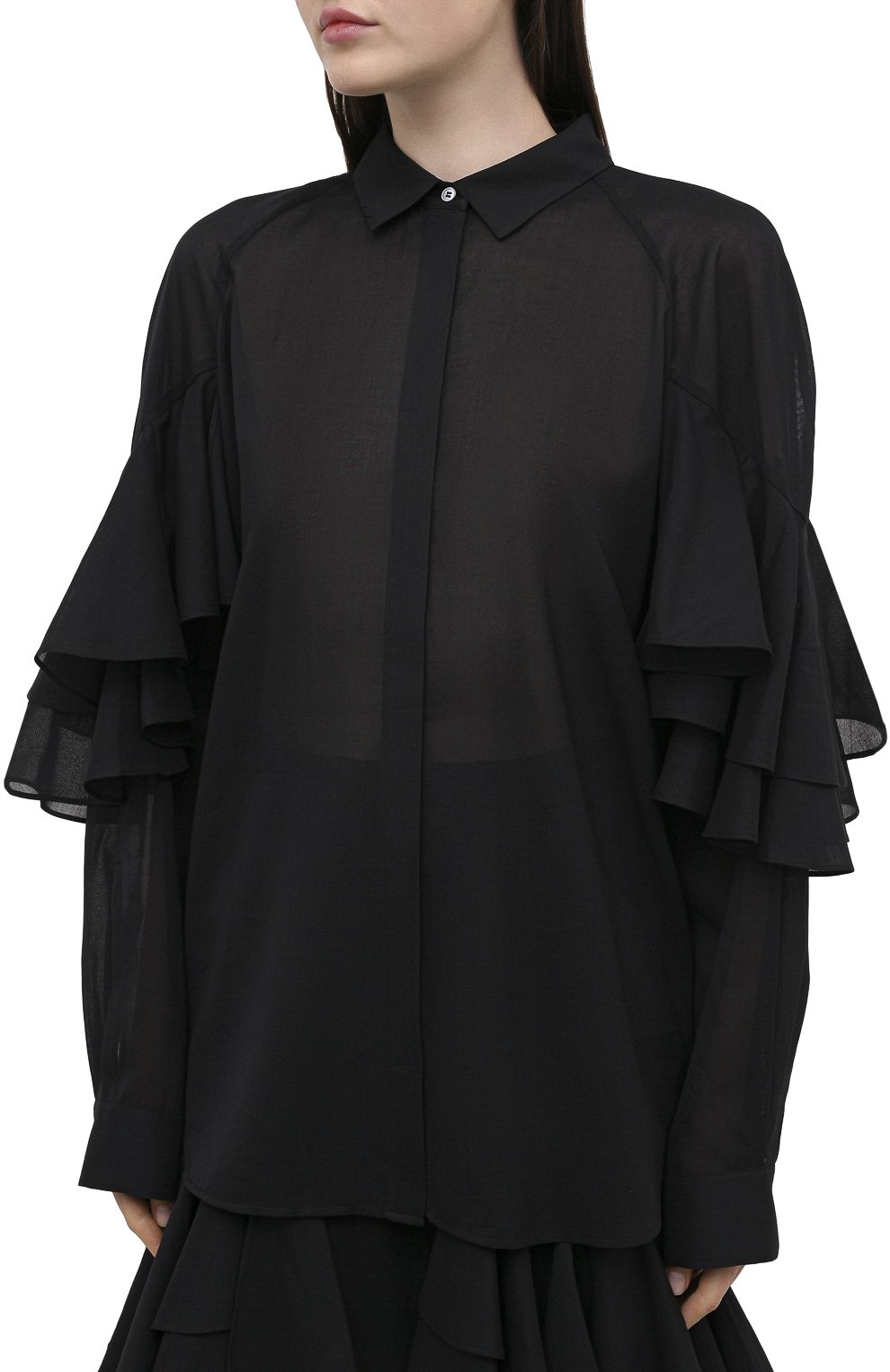 Хлопковая блузка TOTEME, арт. L0CARN0 203-702-704, фото 3