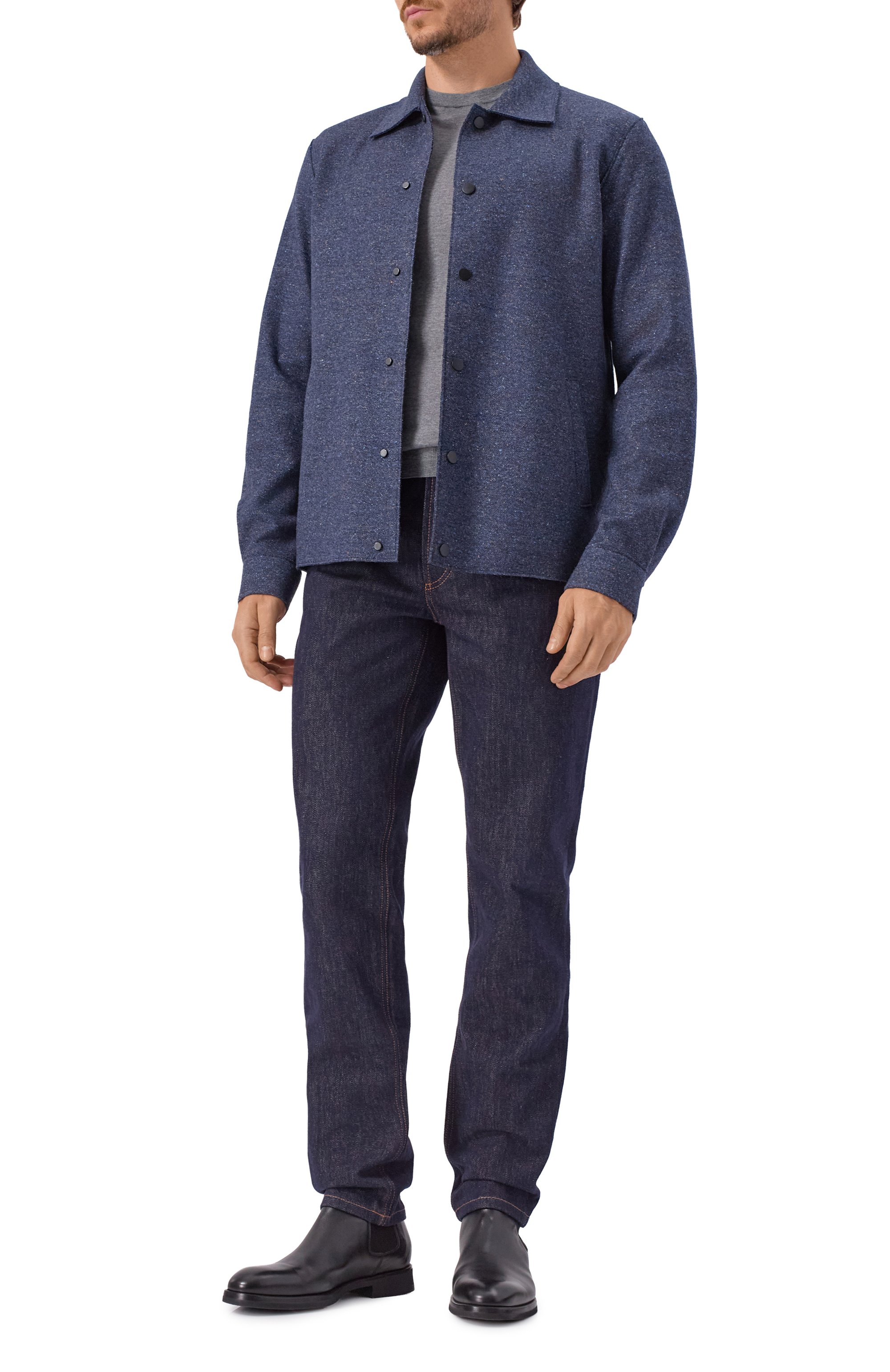 Куртка-рубашка из шерсти и шелка HARRIS WHARF LONDON, арт. CH9366MDH, фото 2