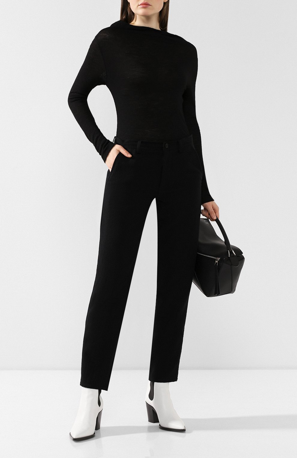 Шерстяные брюки YOHJI YAMAMOTO, арт. YJ-P06-126, фото 2