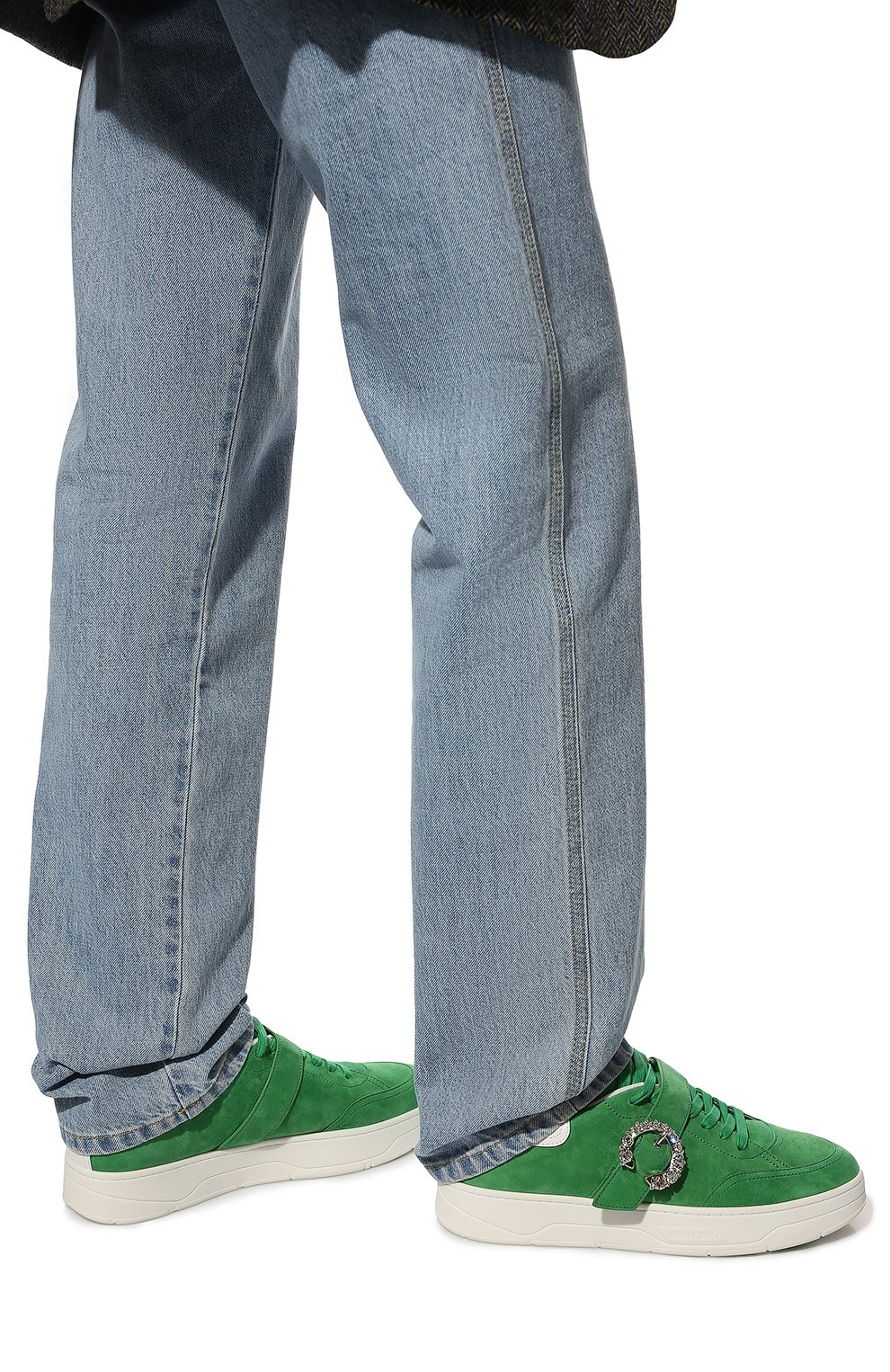 Замшевые кеды osaka JIMMY CHOO, арт. OSAKA LACE UP VCY, фото 3