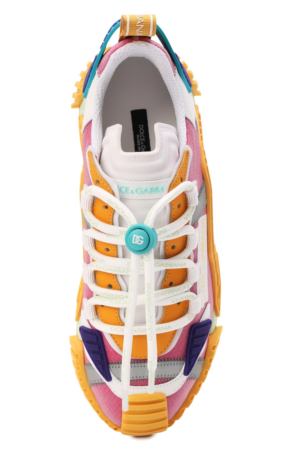 Комбинированные кеды ns1 DOLCE & GABBANA разноцветного цвета по цене 85700 руб., арт. CK1756/AQ997, фото 6 Комбинированные кеды ns1 DOLCE & GABBANA, арт. CK1756/AQ997, фото 6