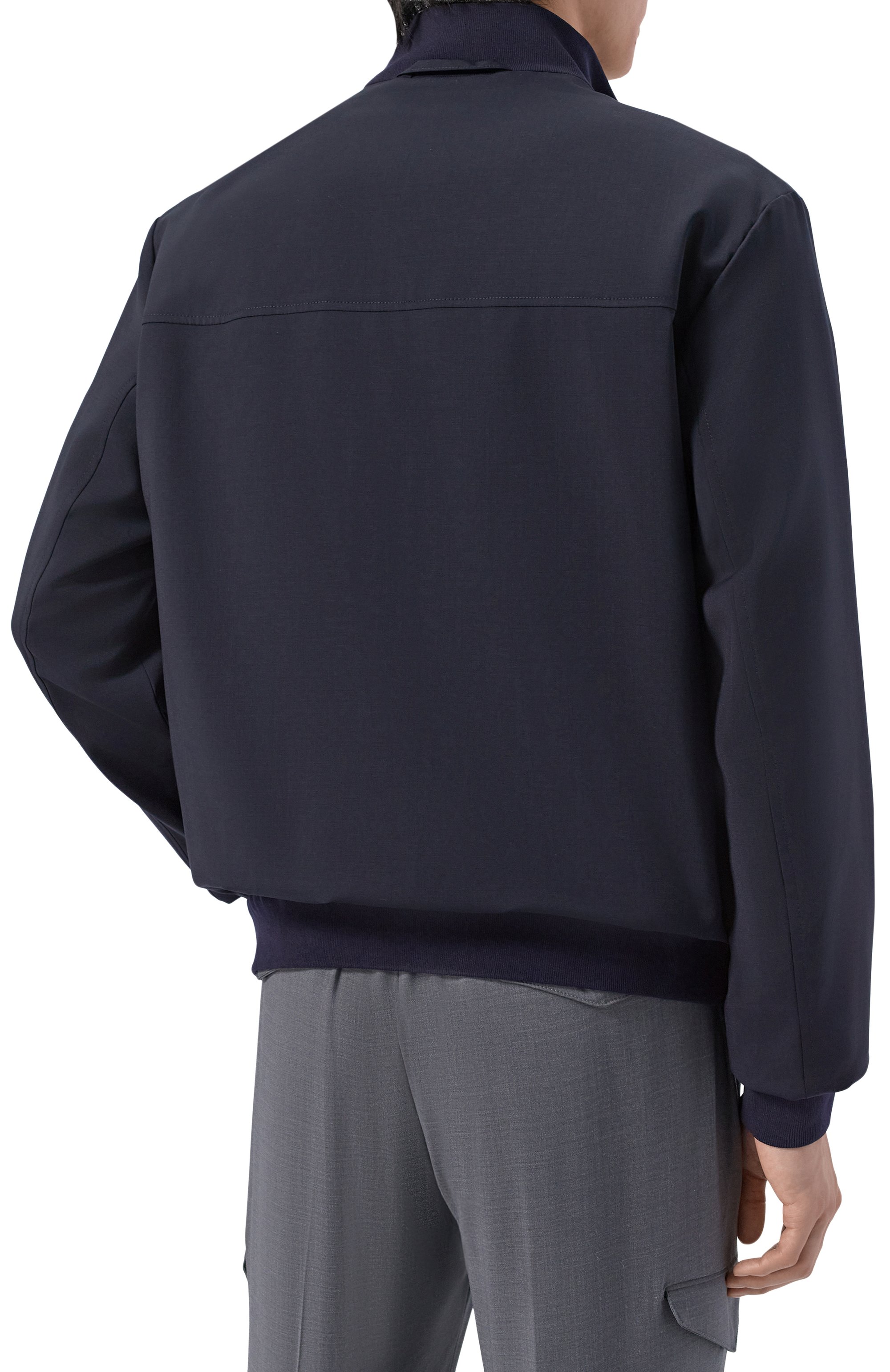 Шерстяной бомбер BOGNER темно-синего цвета по цене 73000 руб., арт. 38781096, фото 4 Шерстяной бомбер BOGNER, арт. 38781096, фото 4