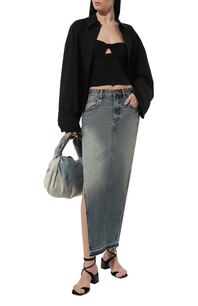 ♡yu♡ Джинсовая юбка Kenzo цвет синий купить в ЦУМ OUTLET, арт