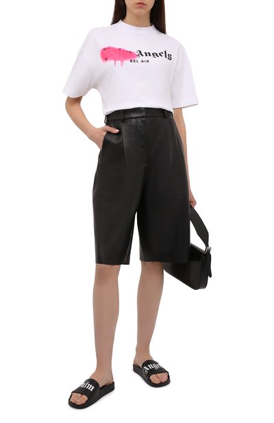 Резиновые шлепанцы PALM ANGELS, арт. PWIC002S21PLA0011001, фото 2