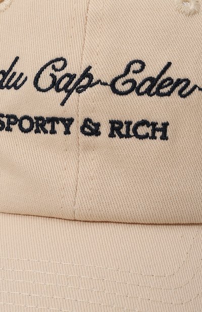 Хлопковая бейсболка sporty & rich х hotel du cap-eden-roc SPORTY AND RICH, арт. AC040501651CR01, фото 4