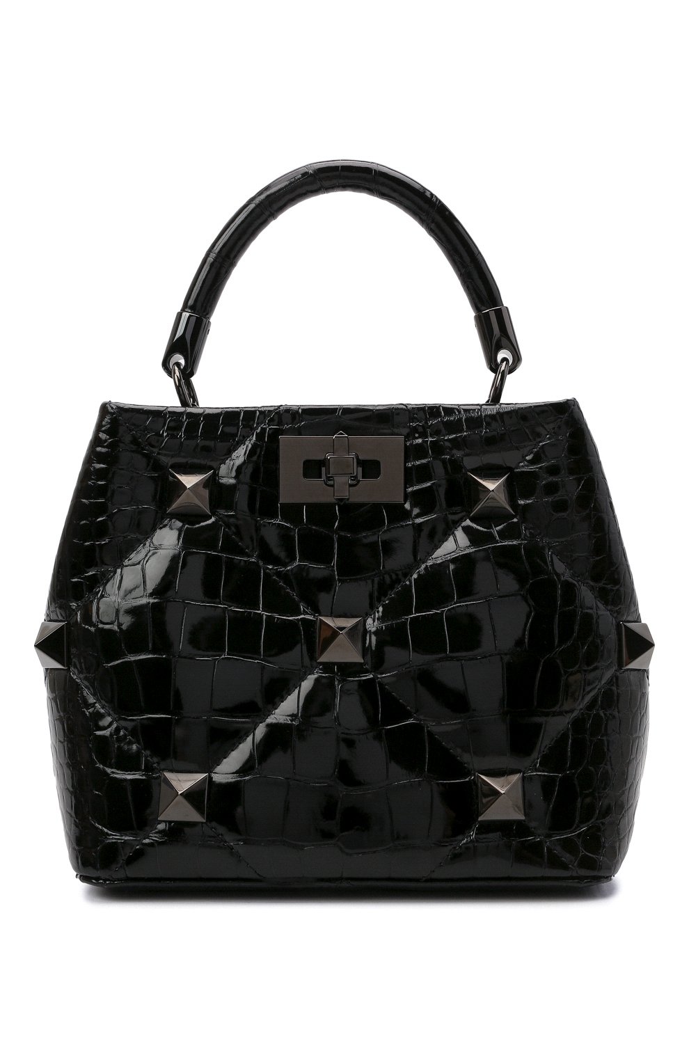 Сумка roman stud small из кожи аллигатора VALENTINO, арт. WW2B0I97/EQW/AMIS, фото 1