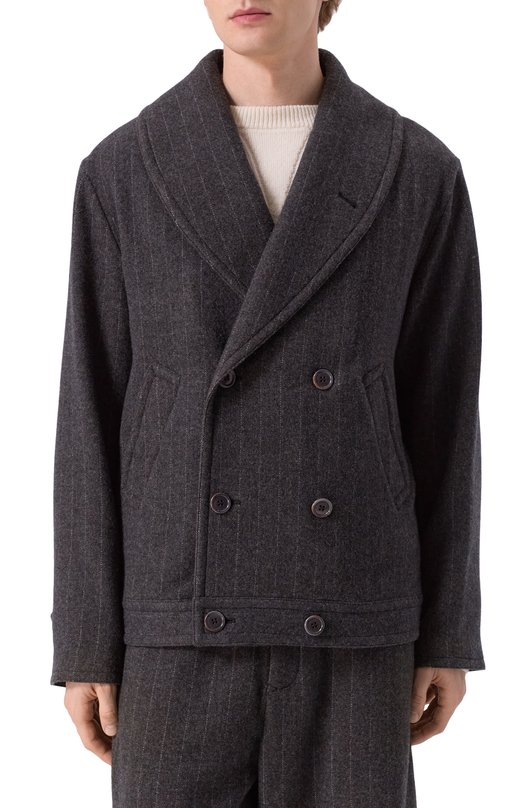 Пальто из кашемира и шерсти Giorgio Armani GM002556/TE17771 Серый  GM002556/TE17771 Фото 3