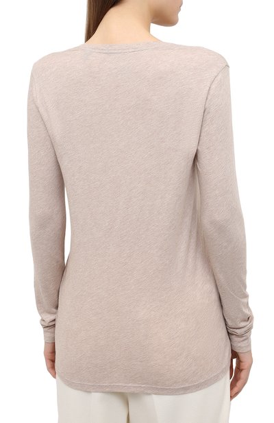 Лонгслив ATM ANTHONY THOMAS MELILLO бежевого цвета по цене 23150 руб., арт. AW1369-EAL, фото 4 Лонгслив ATM ANTHONY THOMAS MELILLO, арт. AW1369-EAL, фото 4