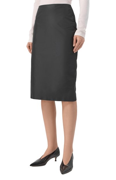 Юбка JIL SANDER черного цвета по цене 113500 руб., арт. J03MA0302/J70221, фото 3 Юбка JIL SANDER, арт. J03MA0302/J70221, фото 3