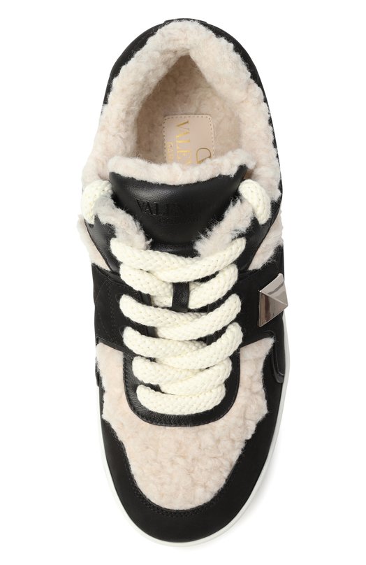 Замшевые кеды One Stud XL Valentino 5W0S0FQ4/TVJ Чёрный  5W0S0FQ4/TVJ Фото 6