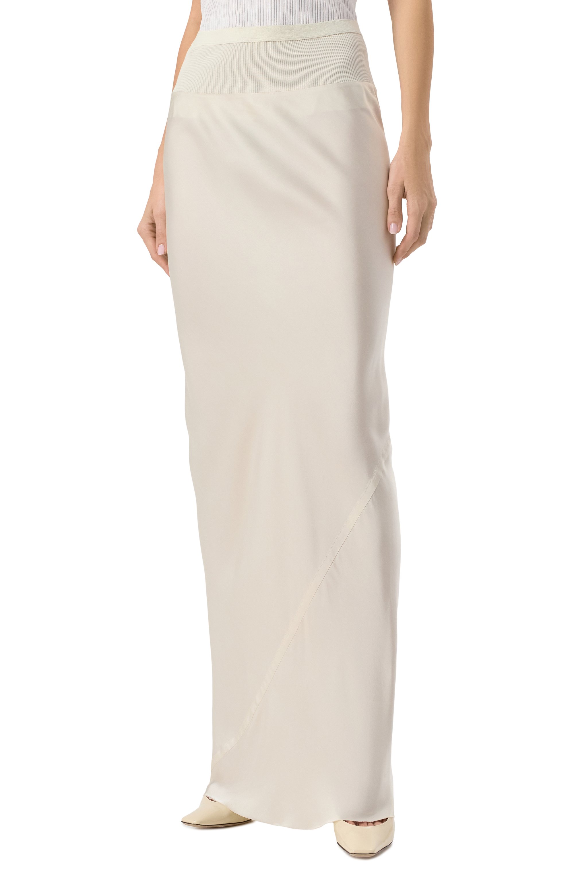 Атласная юбка RICK OWENS, арт. RP01E7348/SCH, фото 3