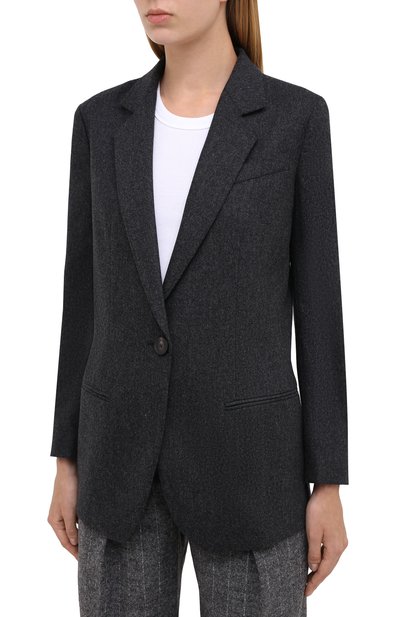 Шерстяной жакет EMPORIO ARMANI темно-серого цвета по цене 104500 руб., арт. 9NG30T/92109, фото 3 Шерстяной жакет EMPORIO ARMANI, арт. 9NG30T/92109, фото 3