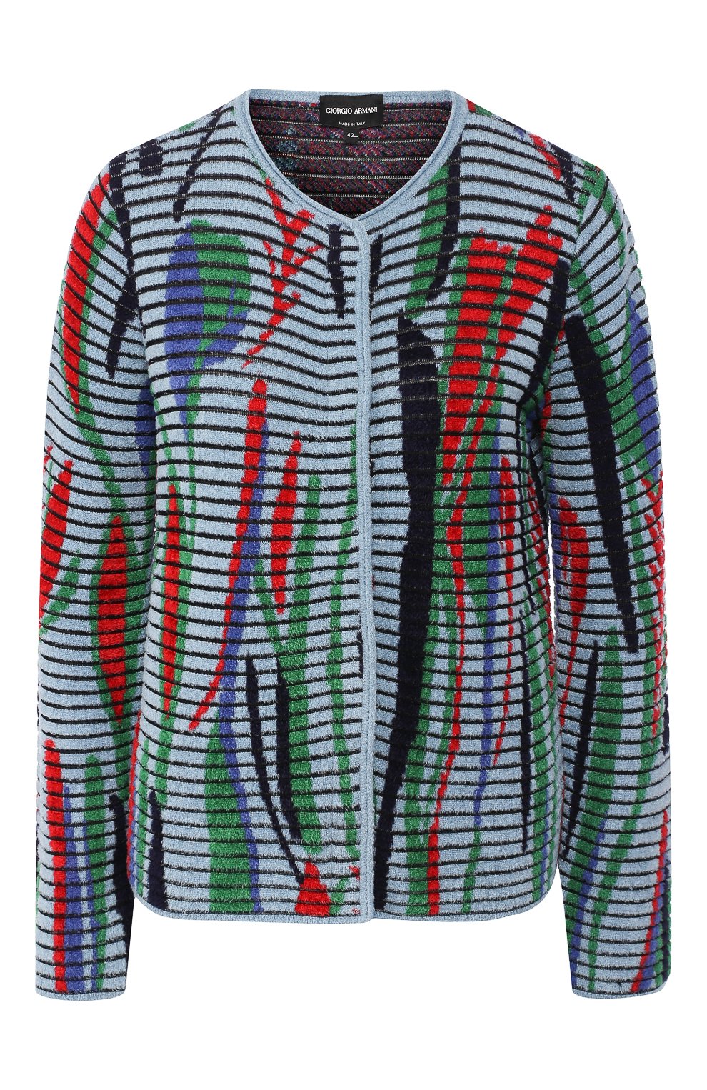 Жакет из вискозы GIORGIO ARMANI разноцветного цвета по цене 218500 руб., арт. 6GAGA3/AMA3Z, фото 1 Жакет из вискозы GIORGIO ARMANI, арт. 6GAGA3/AMA3Z, фото 1