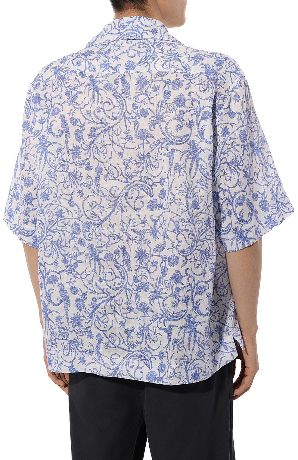 Льняная рубашка KITON, арт. UMC028H08902, фото 4