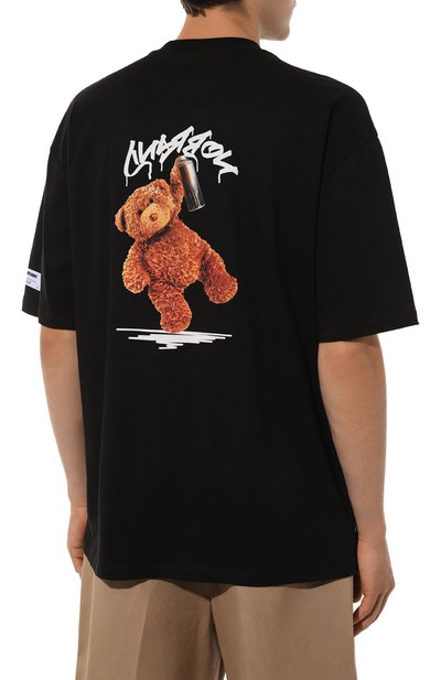 Хлопковая футболка DIEGO VENTURINO, арт. D3W4DVTS0P0NB, фото 4