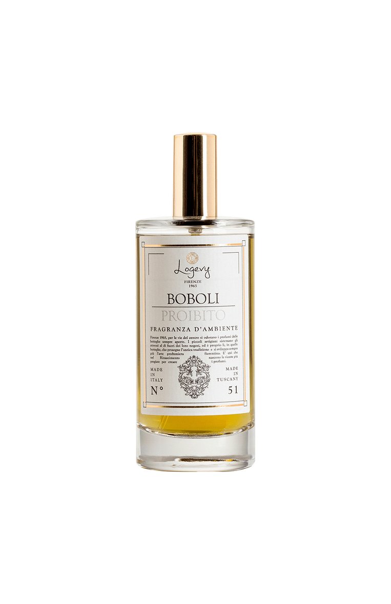 Экоспрей для дома boboli proibito / "запретный сад боболи" (100ml) LOGEVY FIRENZE 1965 бесцветного цвета, арт. 8050519370509 | Фото 1 (Региональные ограничения белый список (Axapta Mercury): Не проставлено; Нос: Не проставлено; Ограничения доставки: flammable)