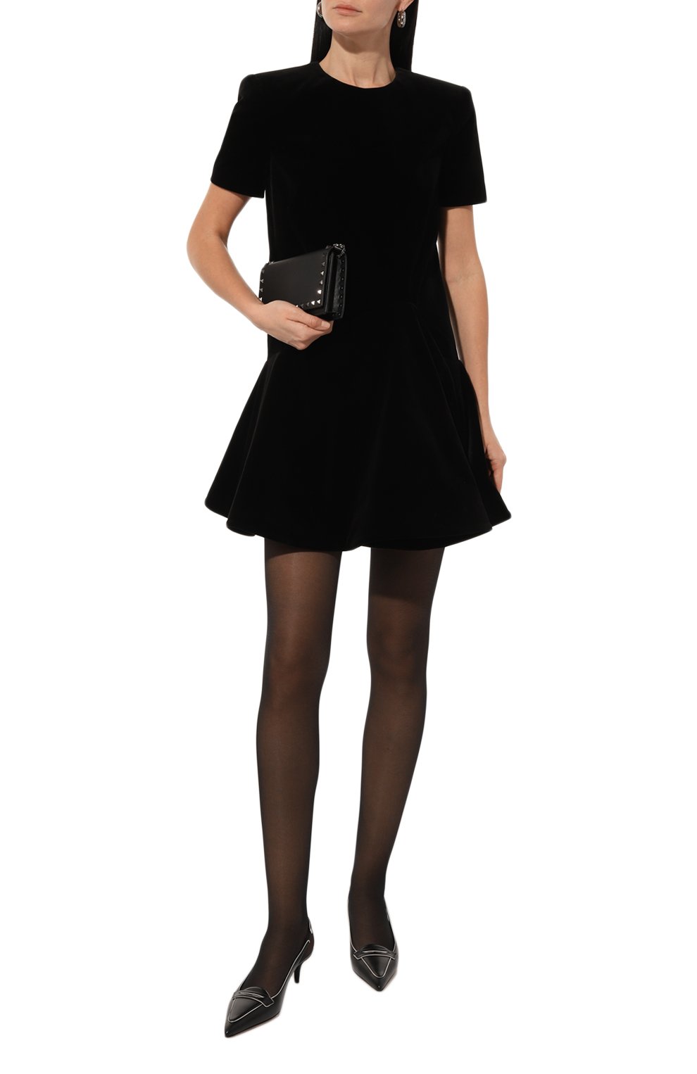 Бархатное платье VALENTINO, арт. 5B0VABH68WY, фото 2