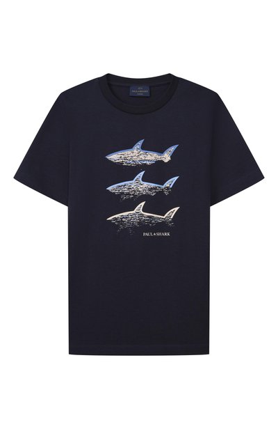 Хлопковая футболка PAUL & SHARK JUNIOR, арт. WRM00H/LAA02_001
