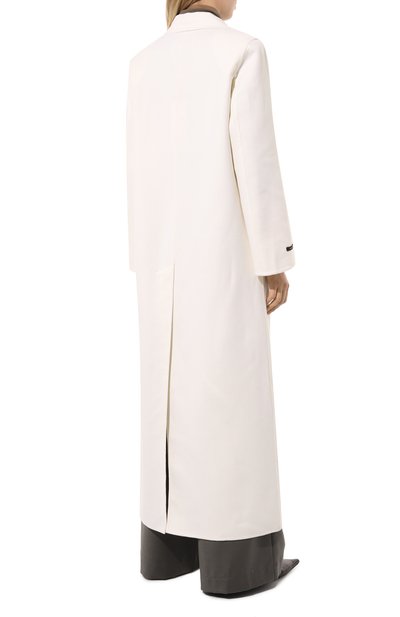 Пальто из шерсти и кашемира MANZONI24 белого цвета по цене 230500 руб., арт. 23M1227-DB5, фото 4 Пальто из шерсти и кашемира MANZONI24, арт. 23M1227-DB5, фото 4