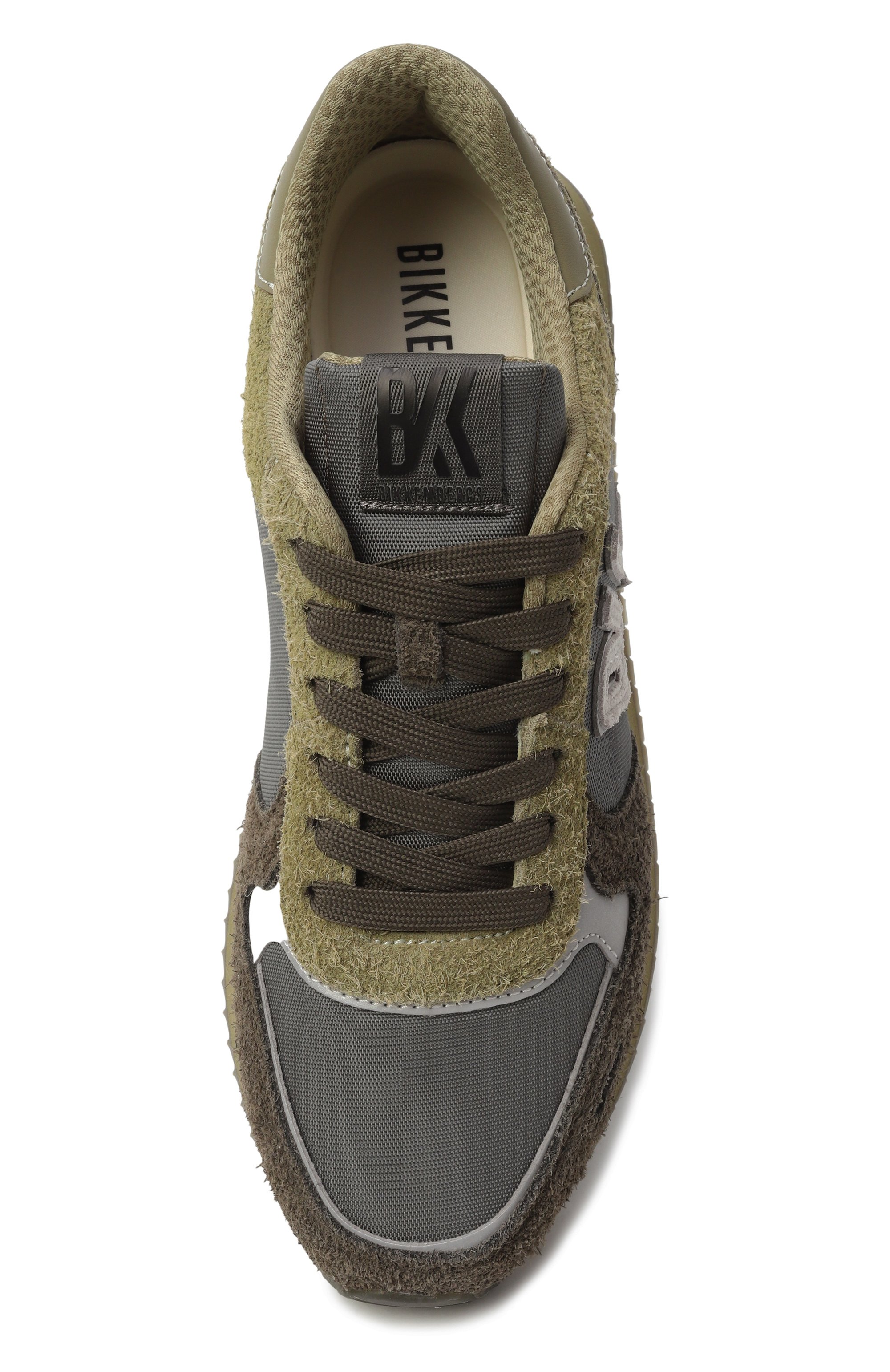 Комбинированные кроссовки puyol DIRK BIKKEMBERGS хаки цвета по цене 19950 руб., арт. 29206/CP/C, фото 6 Комбинированные кроссовки puyol DIRK BIKKEMBERGS, арт. 29206/CP/C, фото 6