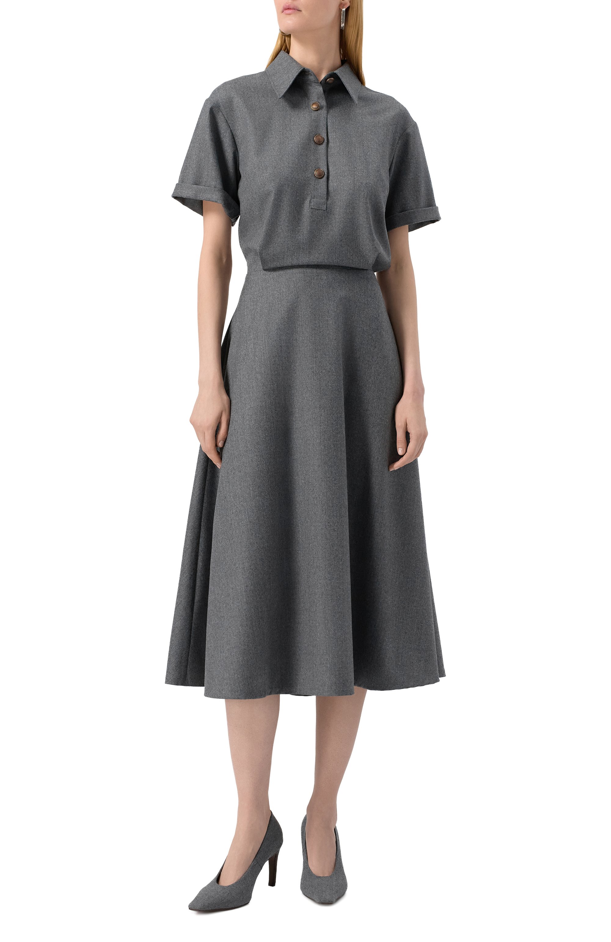 Шерстяное платье BRUNELLO CUCINELLI, арт. ME226A5416, фото 3