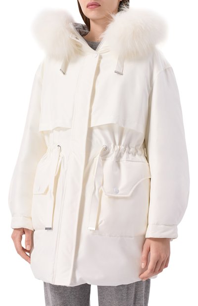 Пуховая парка DIEGO M белого цвета по цене 149500 руб., арт. 25IM-B522/25IT-511, фото 3 Пуховая парка DIEGO M, арт. 25IM-B522/25IT-511, фото 3