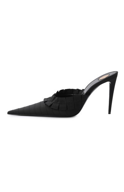 Текстильные мюли madeleine 100 SAINT LAURENT, арт. 870492/AAGJ0, фото 4