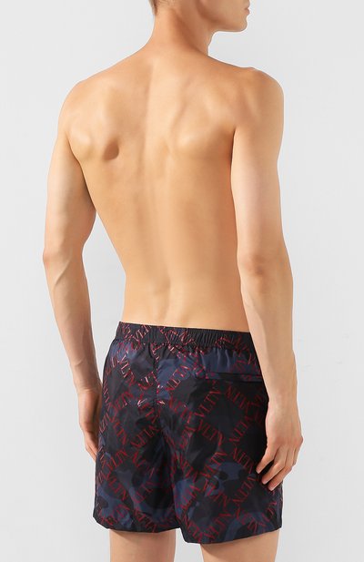 Плавки-шорты VALENTINO темно-синего цвета по цене 42950 руб., арт. SV3UH028JFG, фото 4 Плавки-шорты VALENTINO, арт. SV3UH028JFG, фото 4